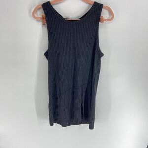 Mimi & dottie black sleeveless mini dress casual shift round neck womens s
